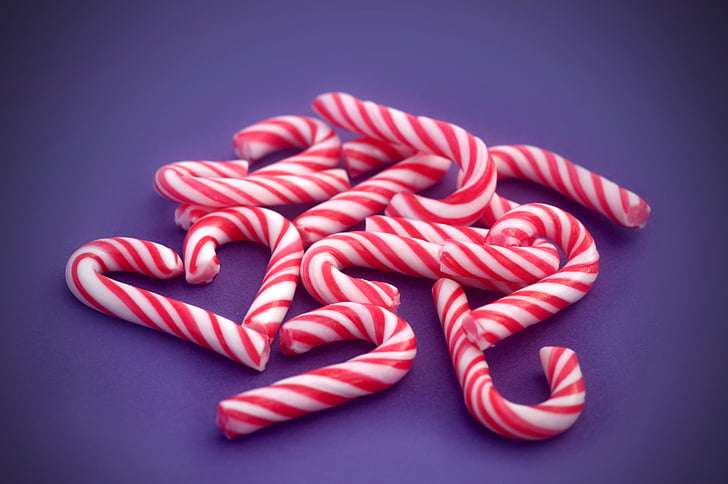 red-and-white candy canes