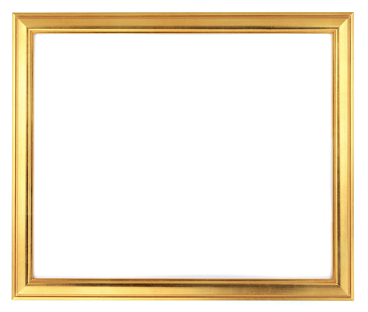 square gold frame