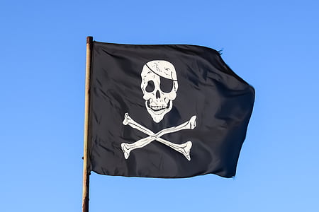 black pirate flag