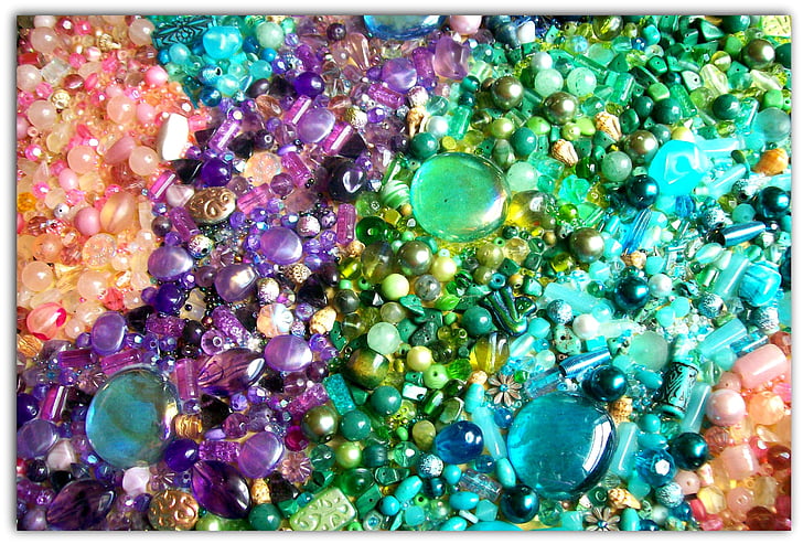 assorted-color gemstones