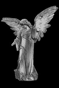 gray angel woman figure