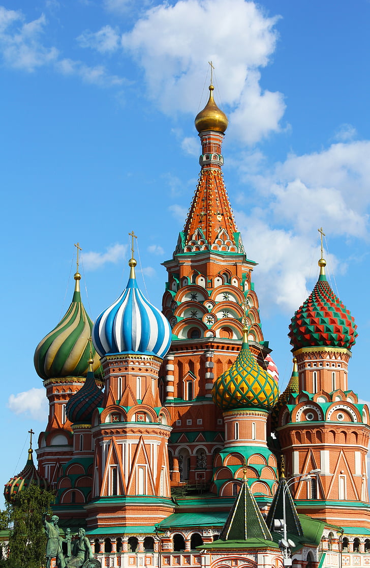 Saint Basil's Cathedral in Moscow Russia at daytime