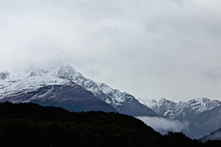 panoramic photography of snow mountain