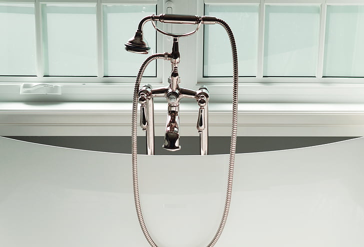 silver telephone shower