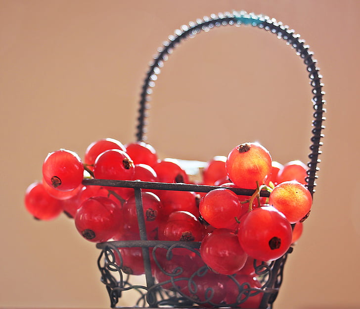 red berries in the basket