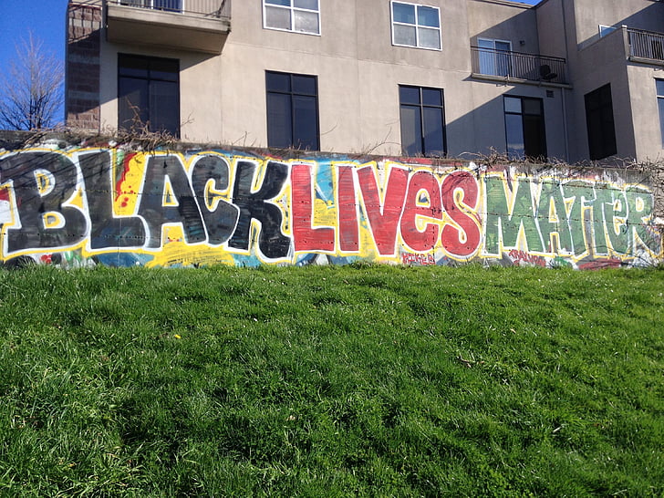 black lives matter graffiti piece