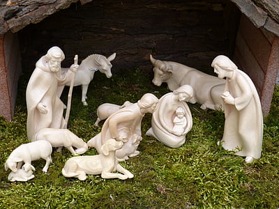 The Nativity statue set