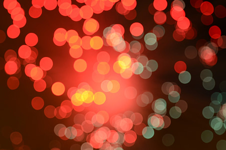 bokeh photography of red and green lights