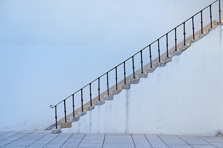 photo of white stair