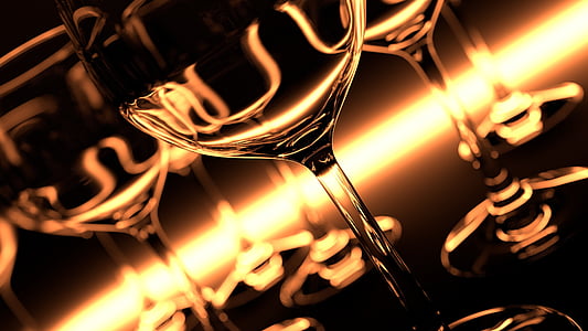 clear long-stemmed wine glass close-up photo
