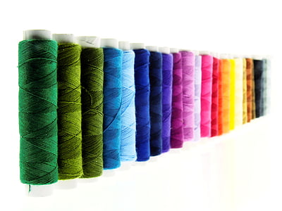assorted-color thread spool lot