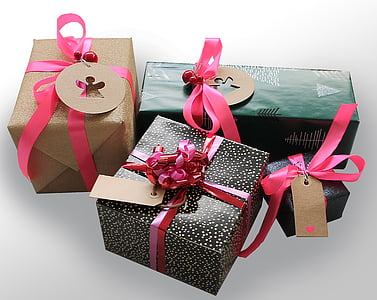 assorted gift boxes