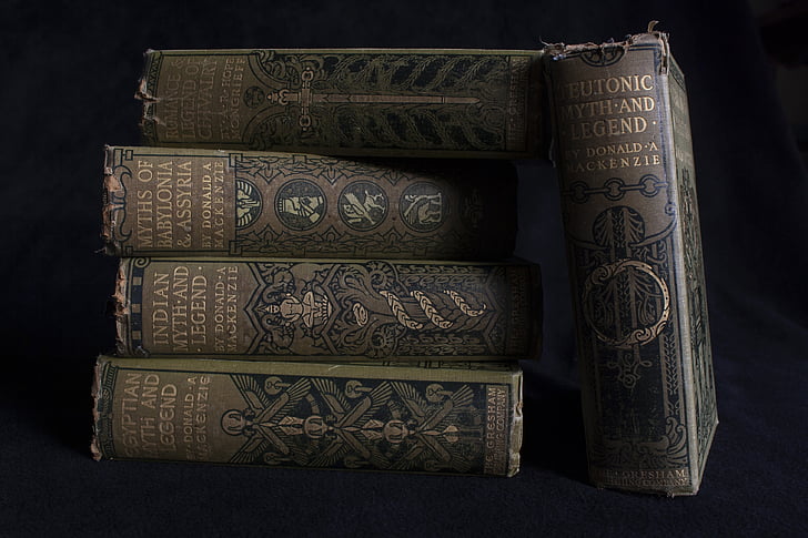 five assorted-title books
