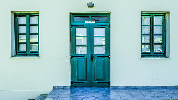 photo of closed door