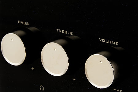 black and gray stereo equalizer