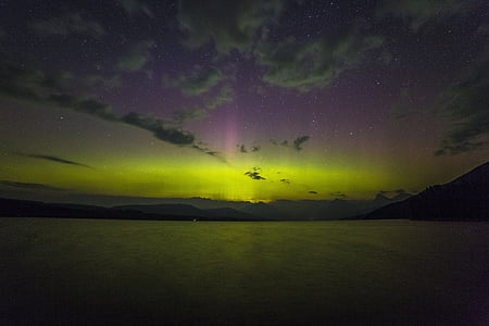 landscape photography of aurora phenomenon