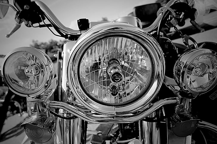 grayscale photography of cruiser motorcycle