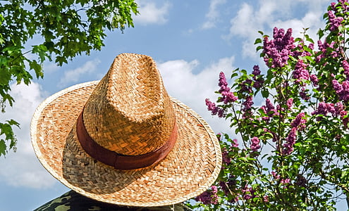 person wearing brown hat near green trees under blue sky at daytime