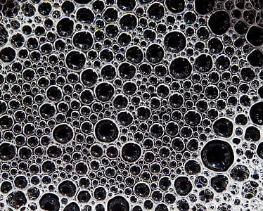 bubbles, pattern, surface, water, crowded, crowd