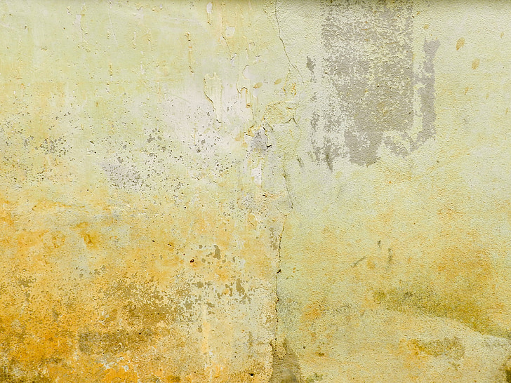 mortar, wall, aged, yellow, brown, crack