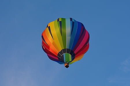 multicolored hot air balloons
