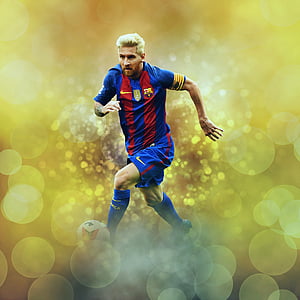 Leonel Messi running poster