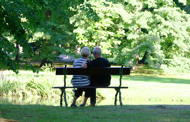 park bench people