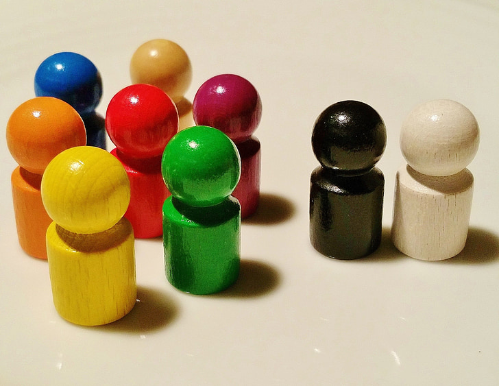 assorted-color wooden pieces
