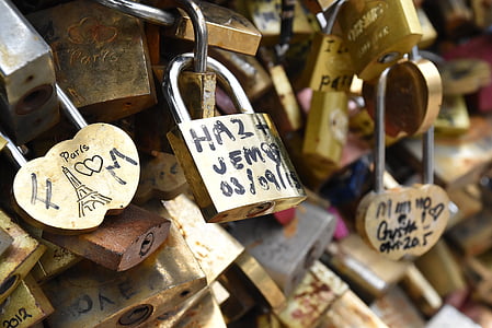 assorted love locks