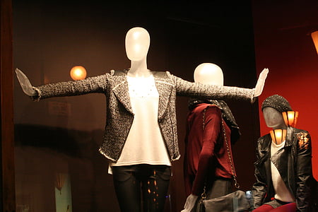 mannequin wearing clothes display