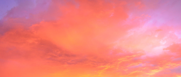 orange cloudy sky at sunset