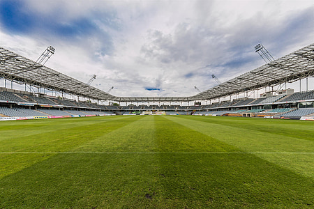 green and gray stadium during daytime