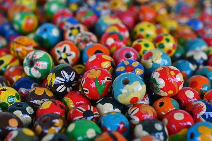 photo of painted bead lot