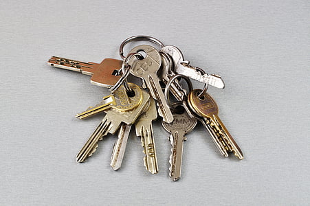 several keys on keychain
