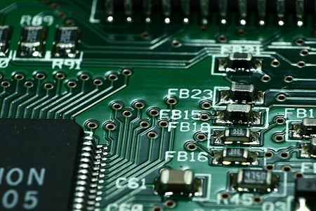 closeup photo of computer part