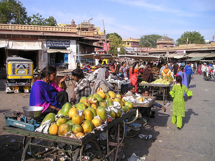 woman selling papayas during daytime