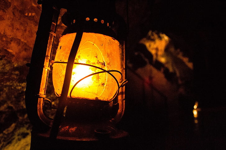 lighted lantern