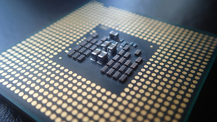 macro photography of computer processor