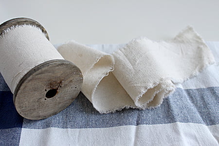 white gauge cloth roll