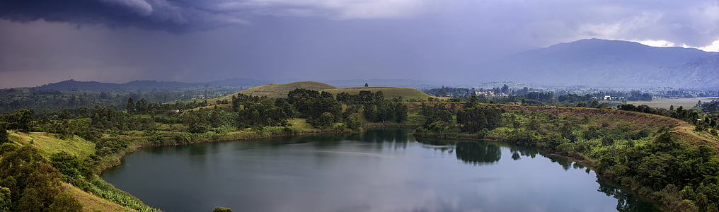 landscape photography of lake
