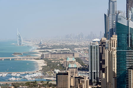 aerial photography of Burj Al Arab, Dubai