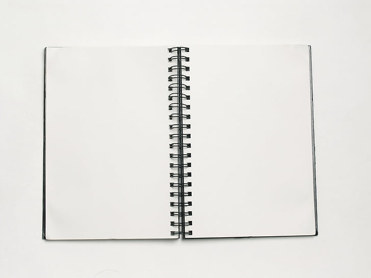white planner page