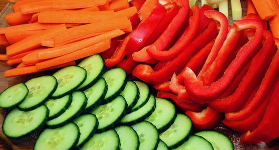 assorted-color sliced fruits and vegetables