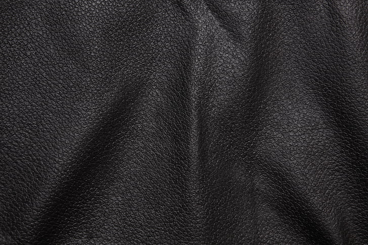 leather, black, background, texture, wavy, detail
