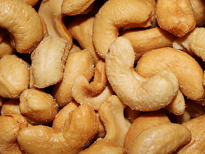 brown salted nuts