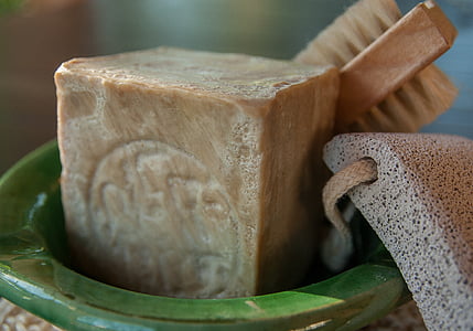 selective focus photography of soap