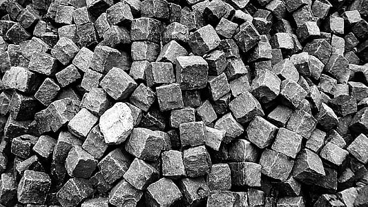 grayscale photography of rocks