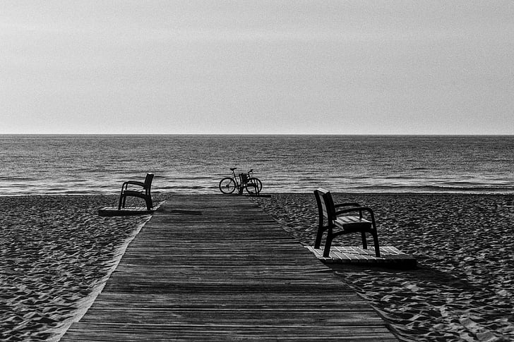 bicycle near seashore