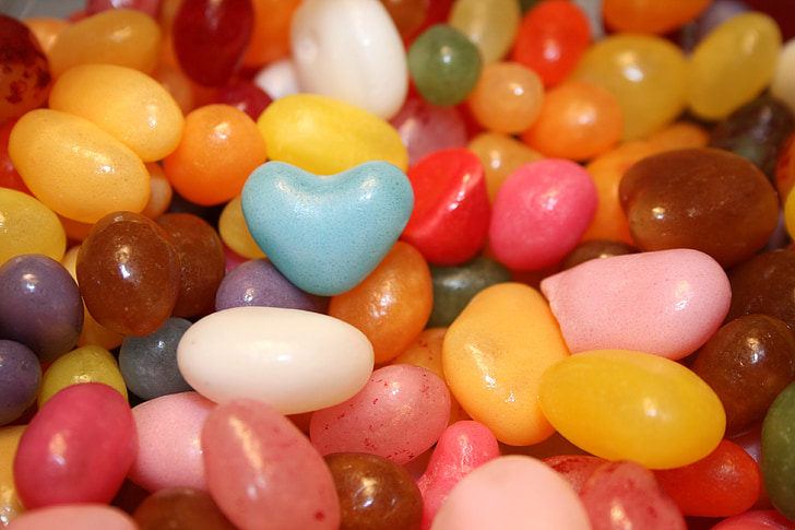 assorted-color candies