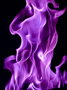 purple flame graphic art